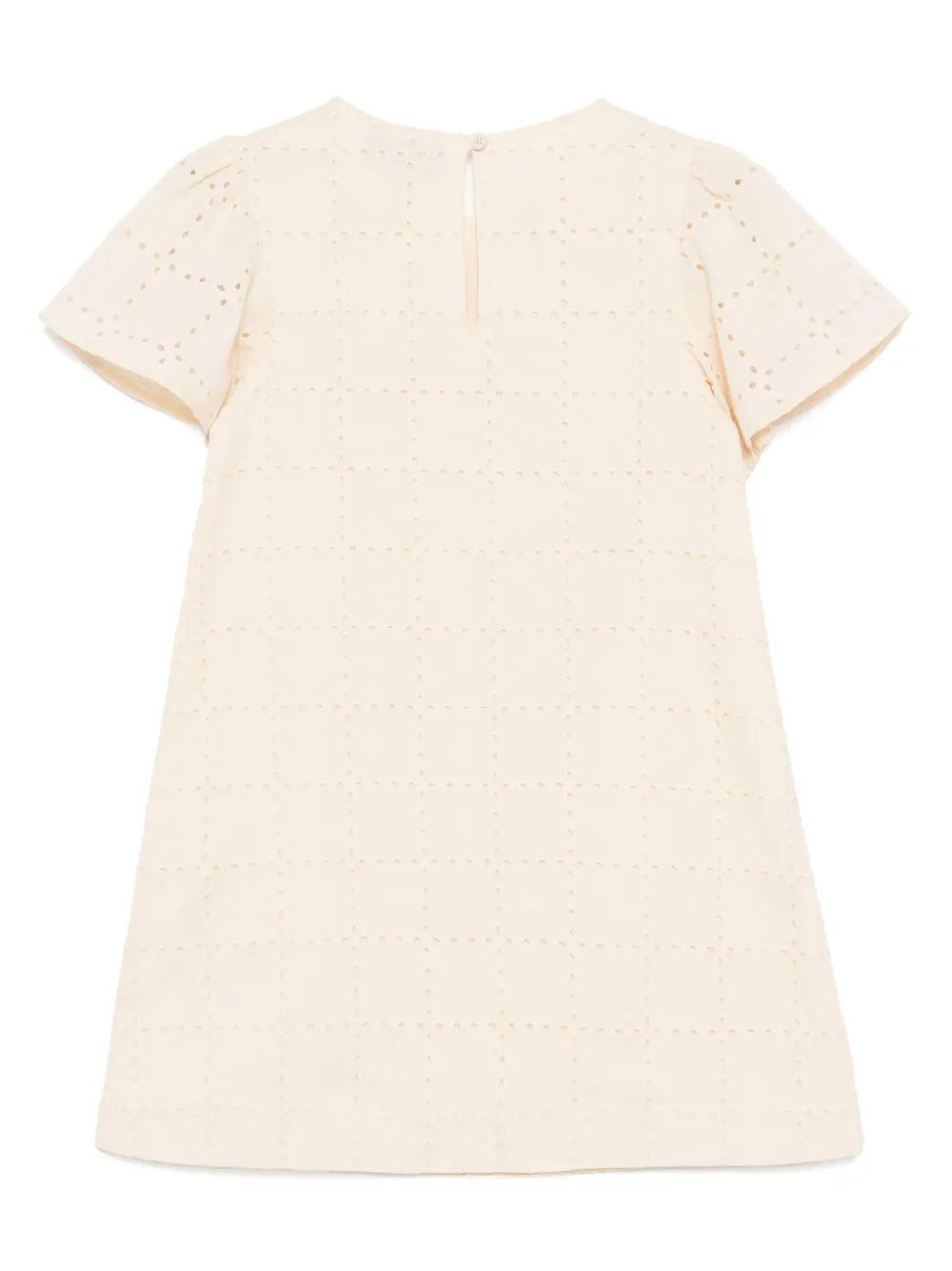 Emporio Armani Kids Jurk met ronde hals Beige