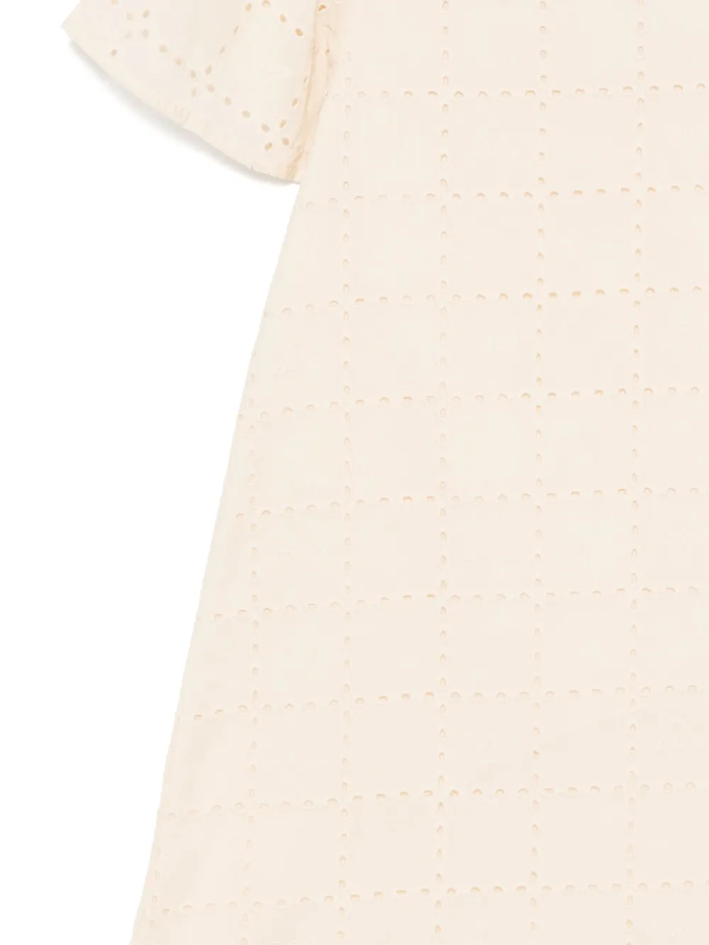 Emporio Armani Kids Jurk met ronde hals Beige