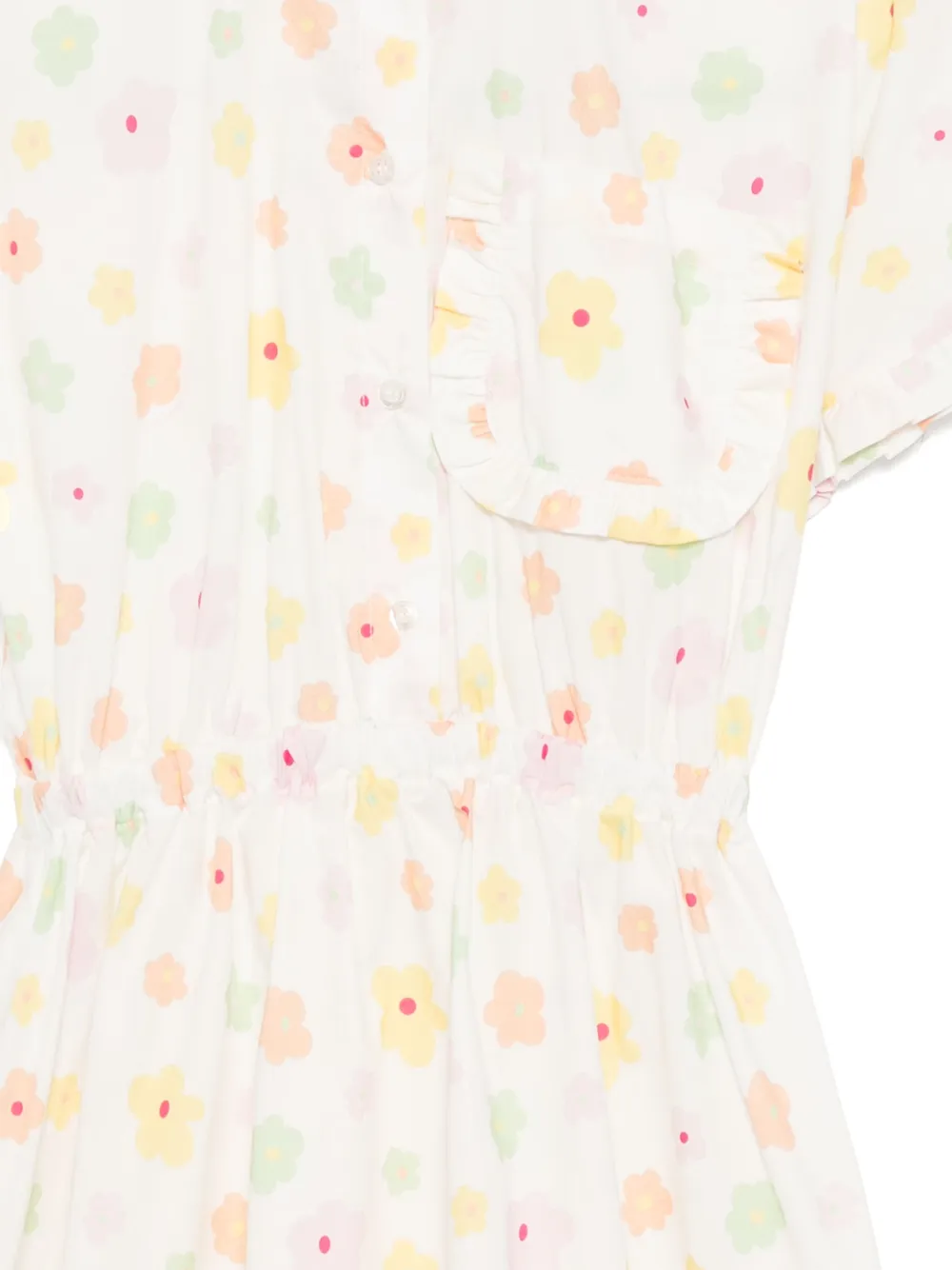 Emporio Armani Kids Jurk met bloemenprint Wit