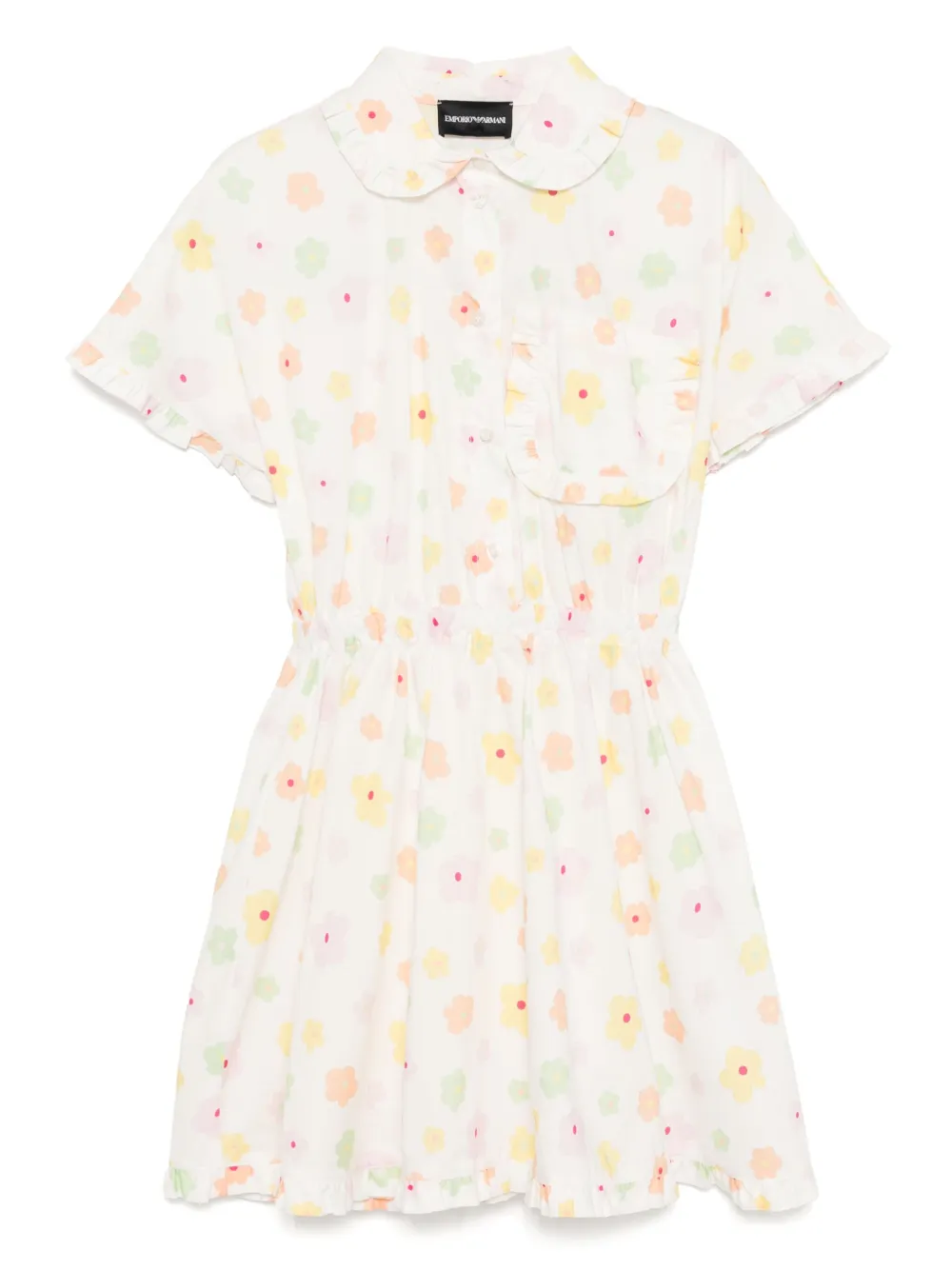 Emporio Armani Kids' Floral-print Dress