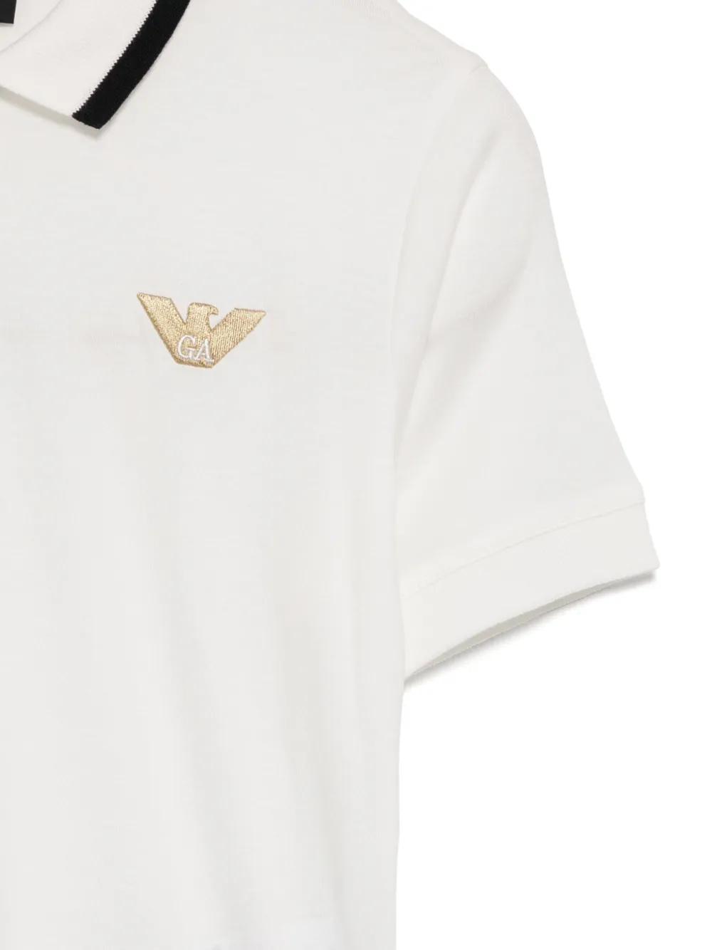 Emporio Armani Kids Poloshirt met logopatch Wit