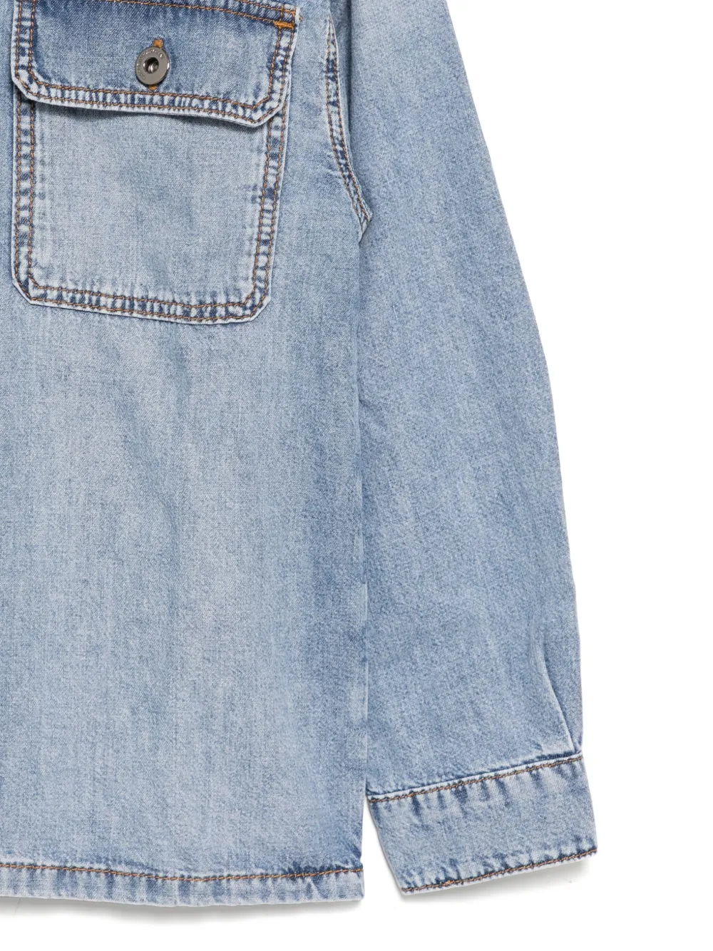 Emporio Armani Kids Spijkershirt Blauw