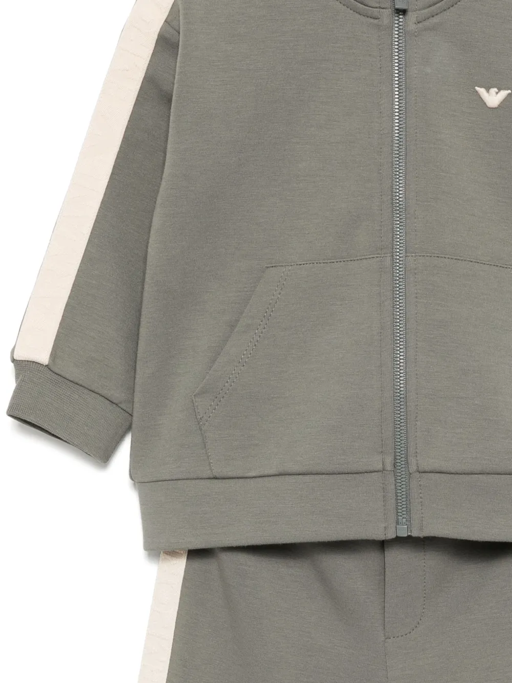 Emporio Armani Kids Trainingspak met logoband Beige
