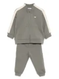 Emporio Armani Kids logo-tape tracksuit set - Neutrals