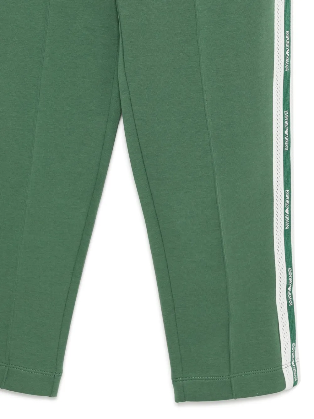 Emporio Armani Kids Broek met logo afwerking Groen