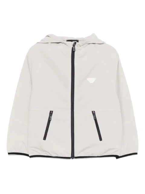 Emporio Armani Kids chamarra con parche del logo