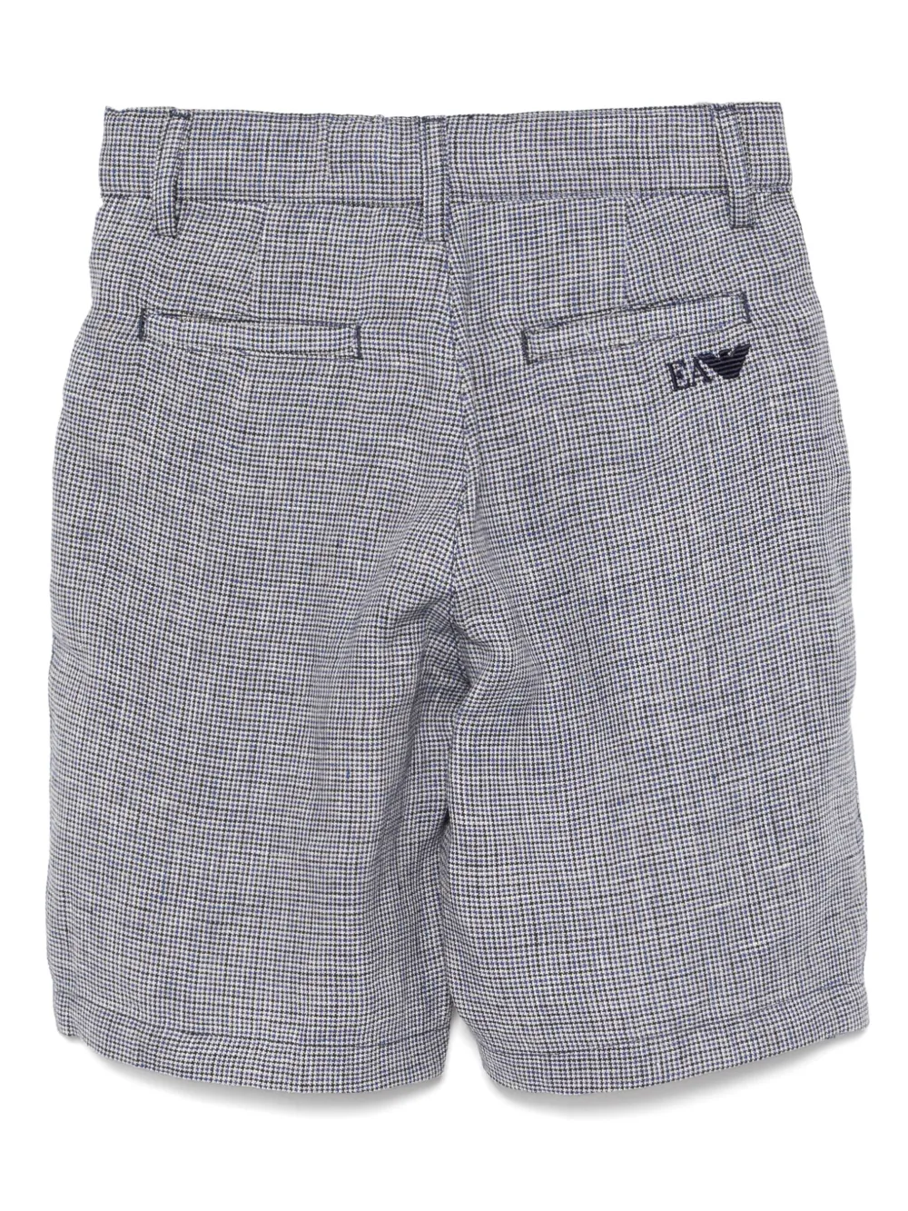 Emporio Armani Kids Shorts met geborduurd logo Blauw