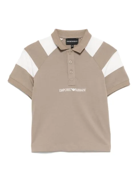 Emporio Armani Kids logo-embroidered polo shirt