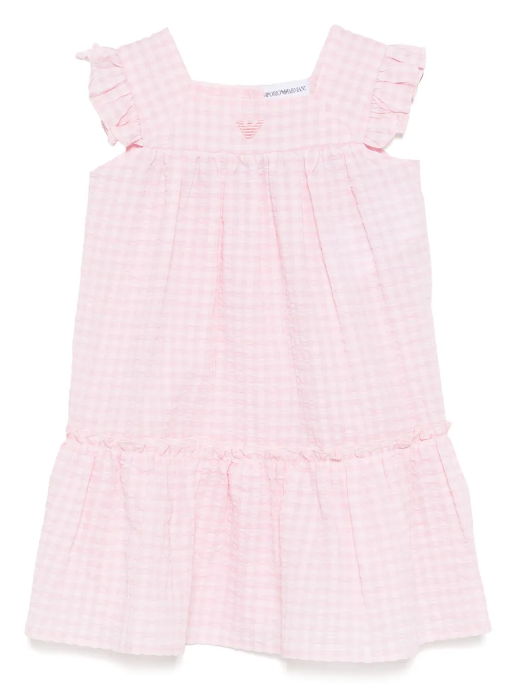 Emporio Ar i Kids Geruite jurk Roze