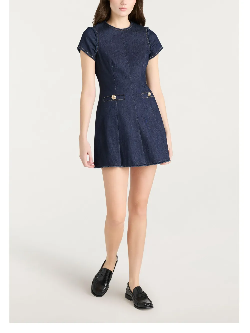 Cinq A Sept denim Nova dress - Blauw