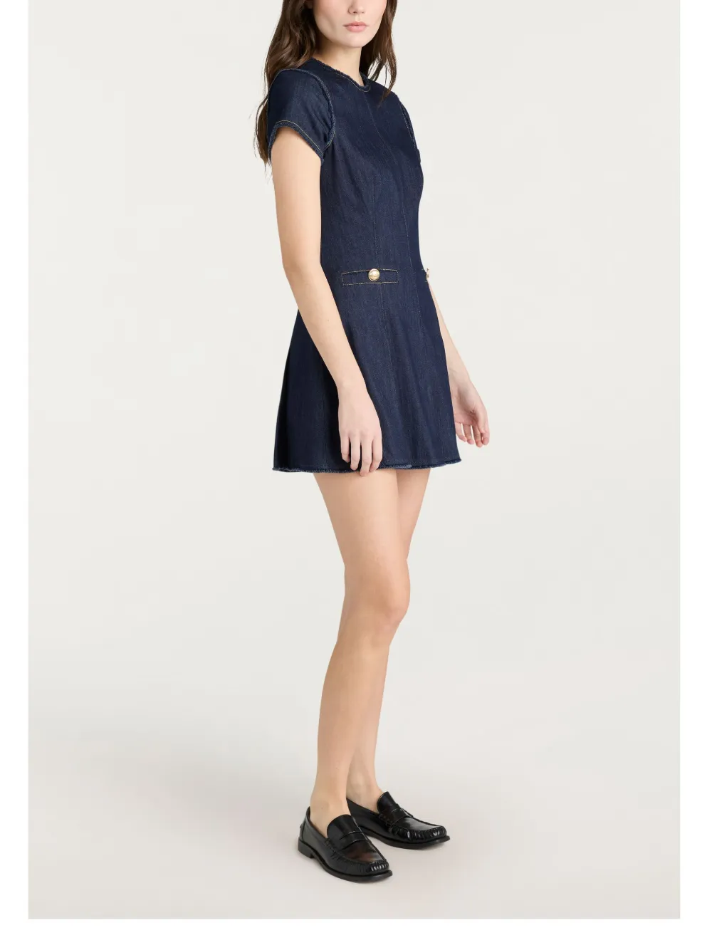 Cinq A Sept Nova denim jurk Blauw