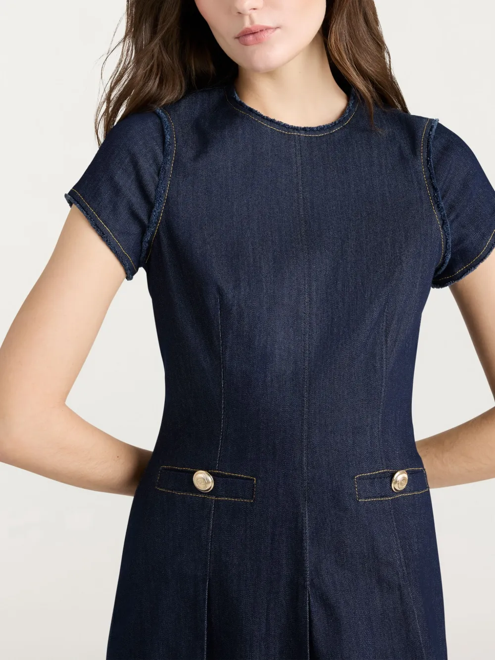 Cinq A Sept Nova denim jurk Blauw
