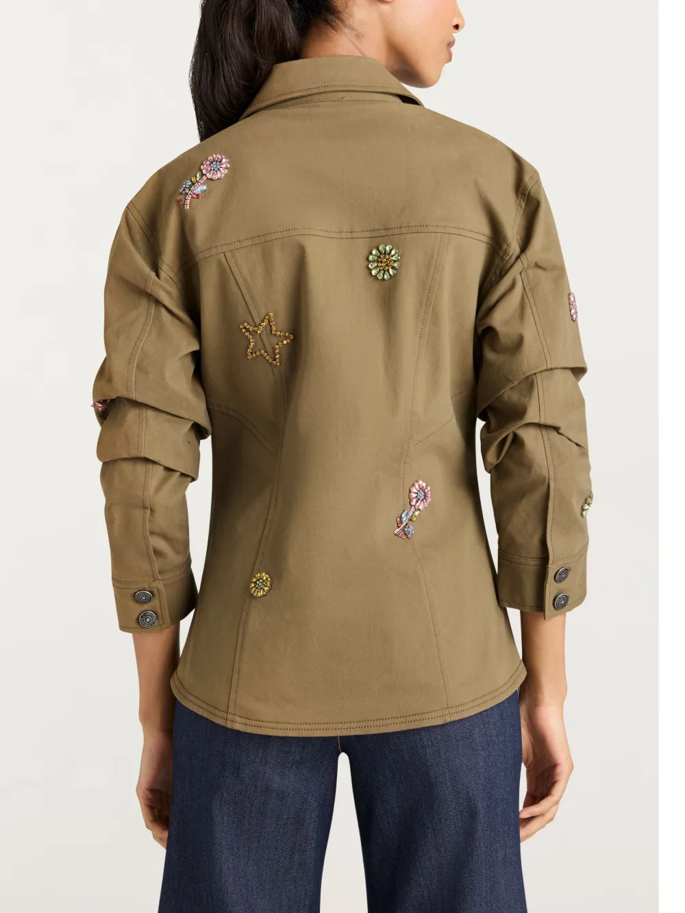 Cinq A Sept Jack met print Groen
