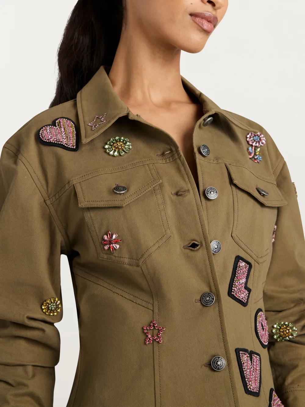 Cinq A Sept Jack met print Groen