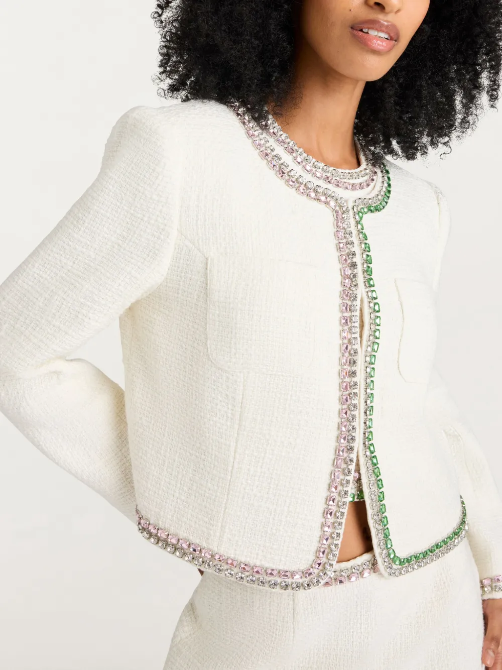 Cinq À Sept Cinq A Sept Verity Embellished Jacket In White