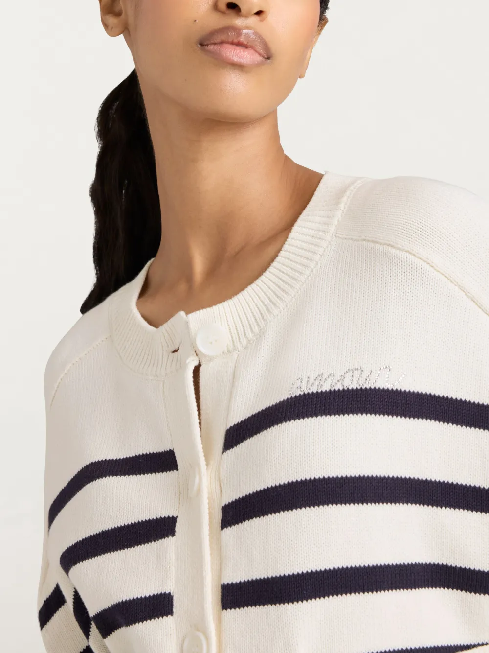 Shop Cinq À Sept Berenice Amour Cardigan In White