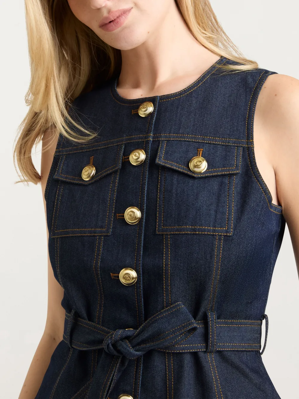 Cinq A Sept Reene denim gilet Blauw