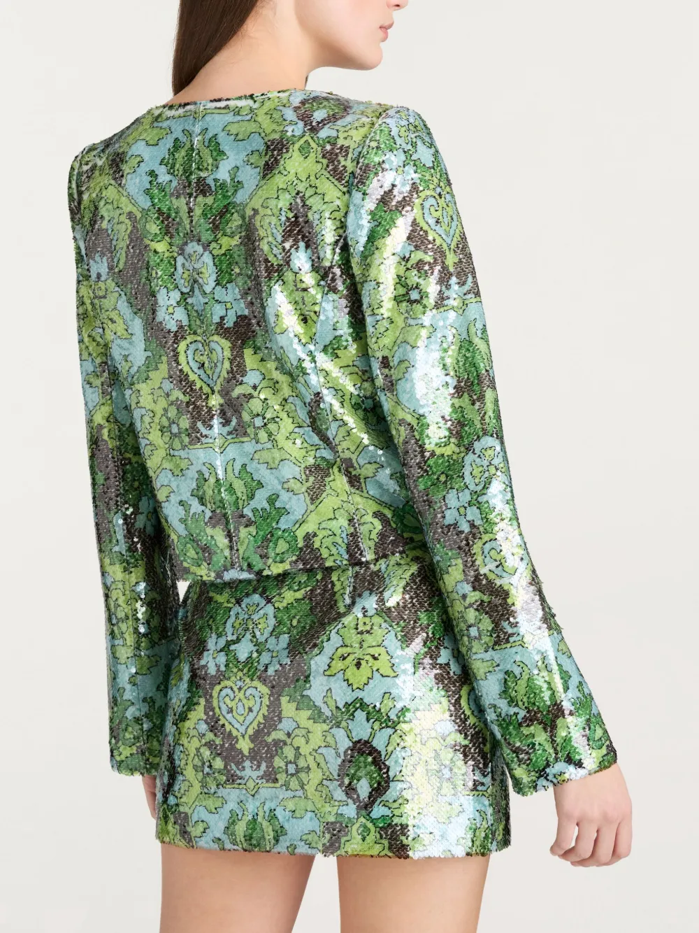 Cinq A Sept Damask Aspen jack met pailletten Blauw