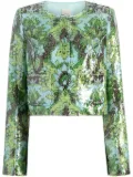 Cinq A Sept Sequin Damask Aspen jacket - Blue