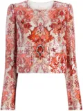 Cinq A Sept sequin-embellished tweed jacket - Pink