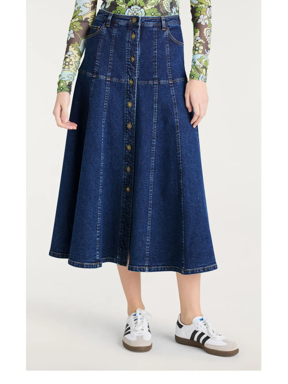 Cinq A Sept Veena denim skirt - Blauw