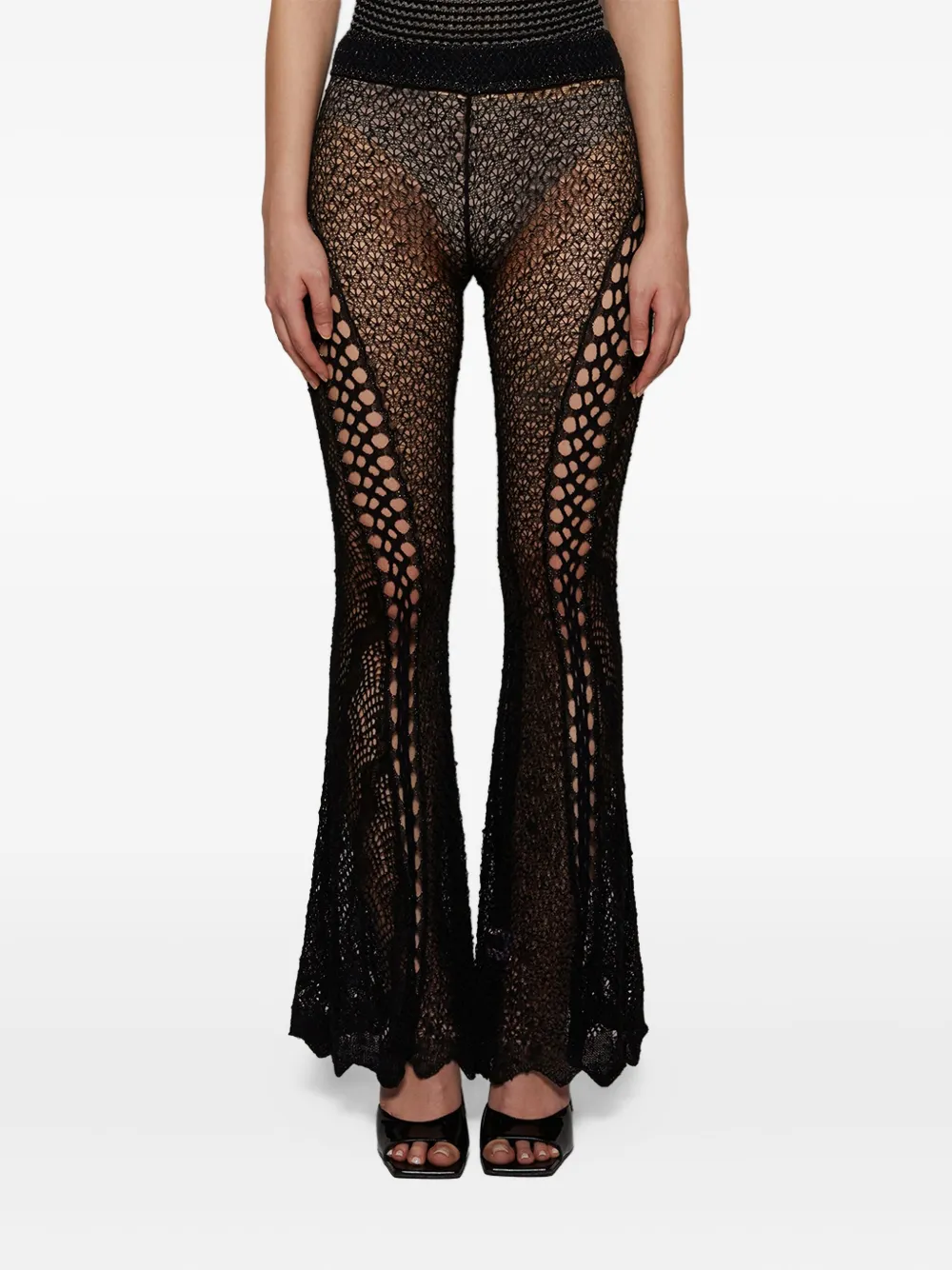 Roberta Einer Crochet broek Zwart