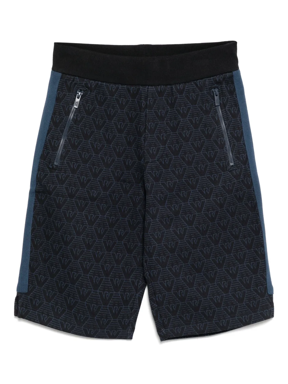 Emporio Ar i Kids Shorts met monogram Blauw