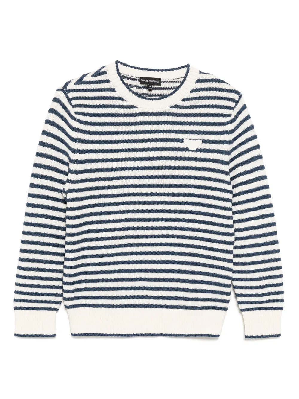 Emporio Ar i Kids Trui met logopatch Blauw