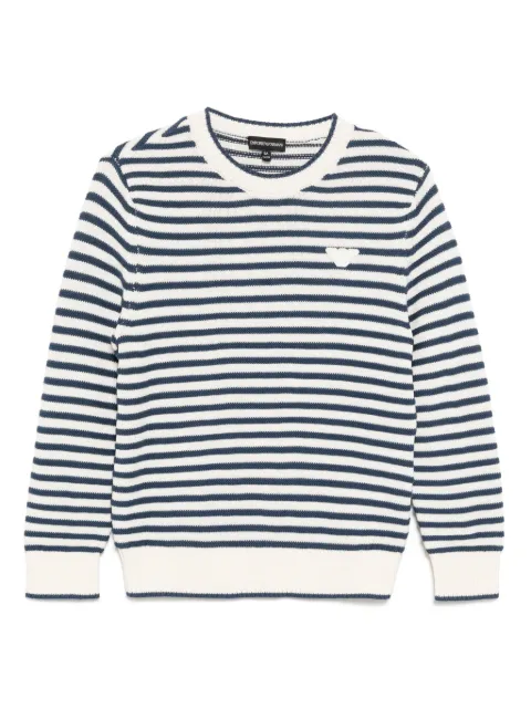 Emporio Armani Kids logo-patch jumper