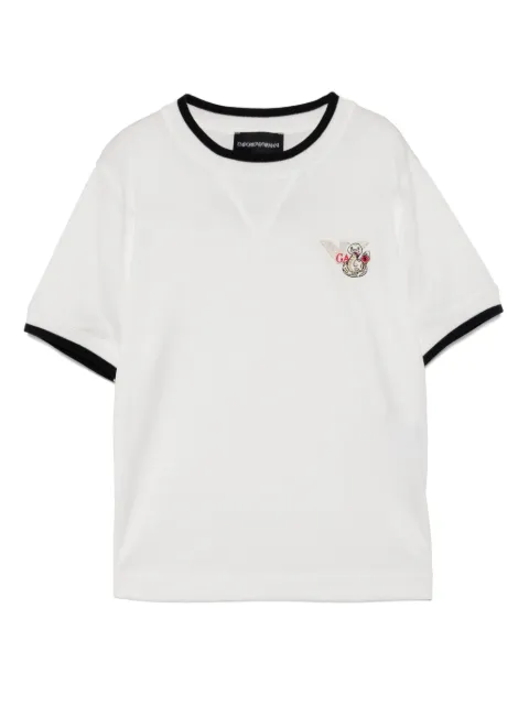 Emporio Armani Kids logo-embroidered T-shirt