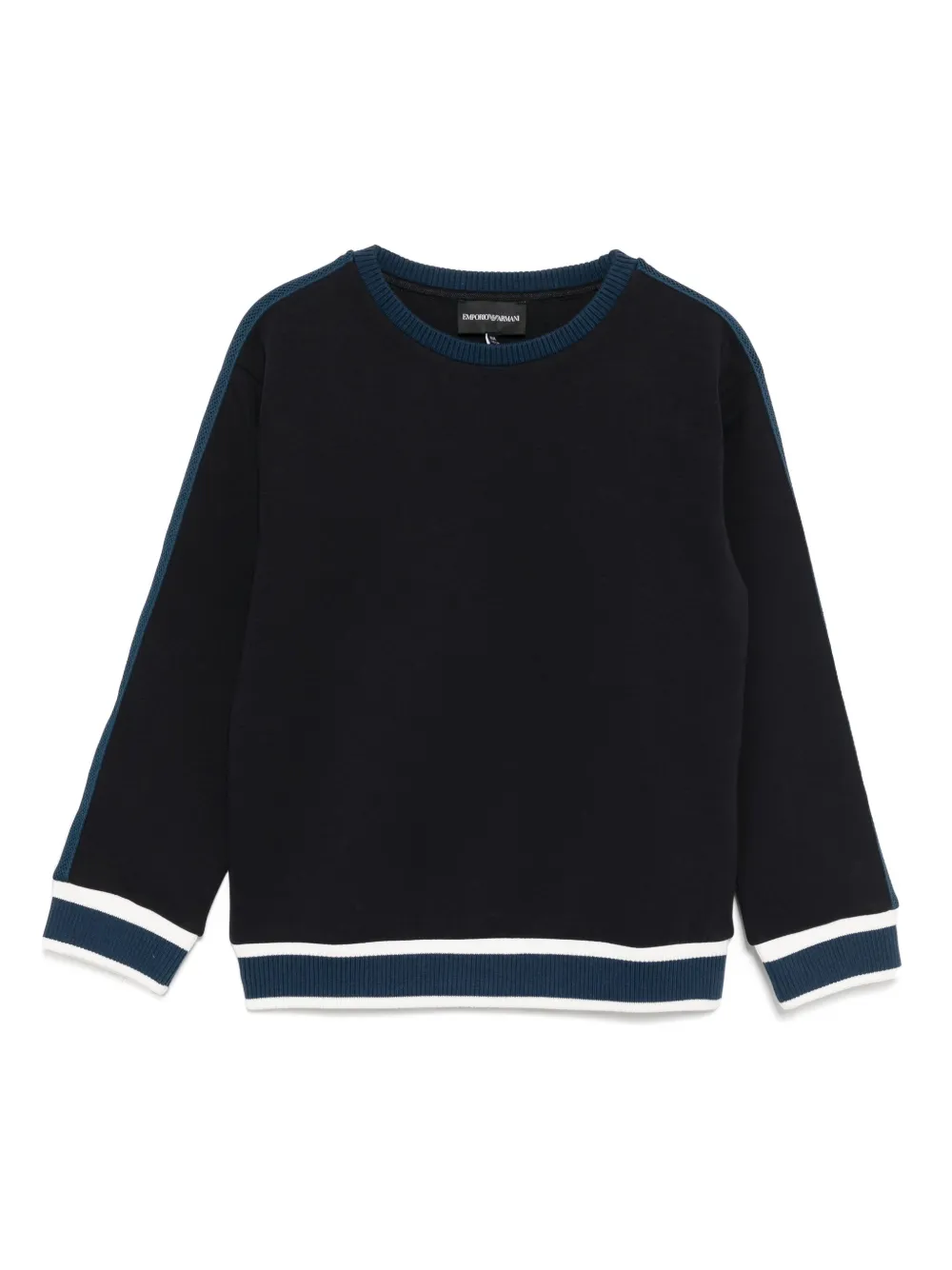 Emporio Ar i Kids Sweater met ronde hals Blauw