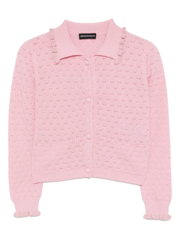 Emporio Armani Kids コットン カーディガン | ピンク | FARFETCH JP