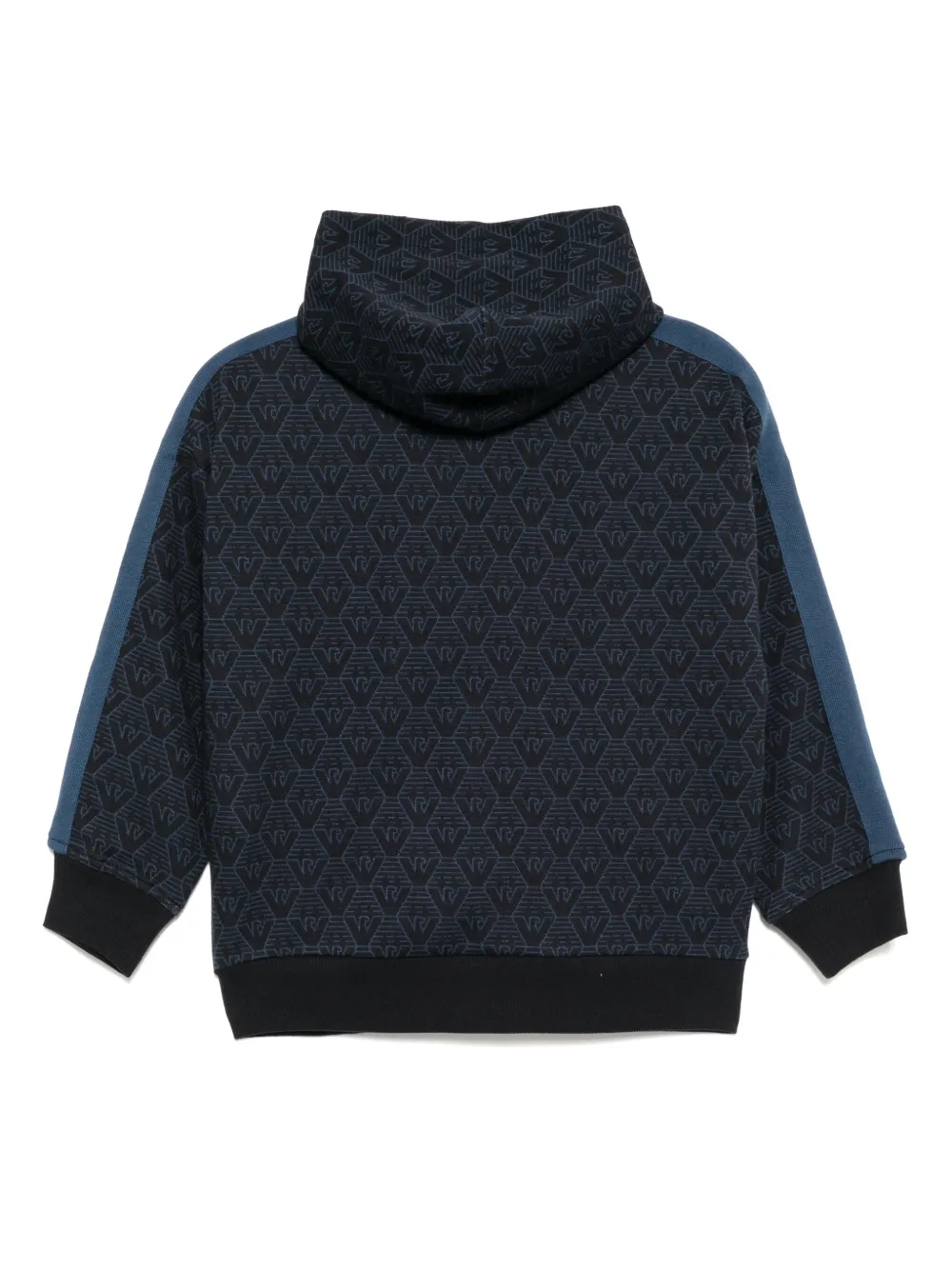 Image 2 of Emporio Armani Kids monogram zip-up hoodie