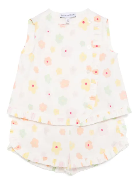 Emporio Armani Kids floral-print tracksuits