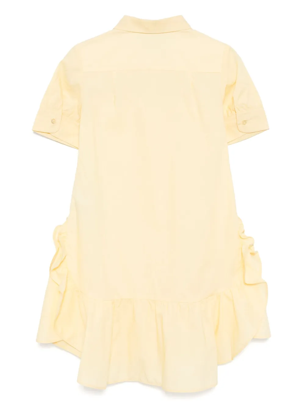 Emporio Armani Kids Jurk met geborduurd logo Geel