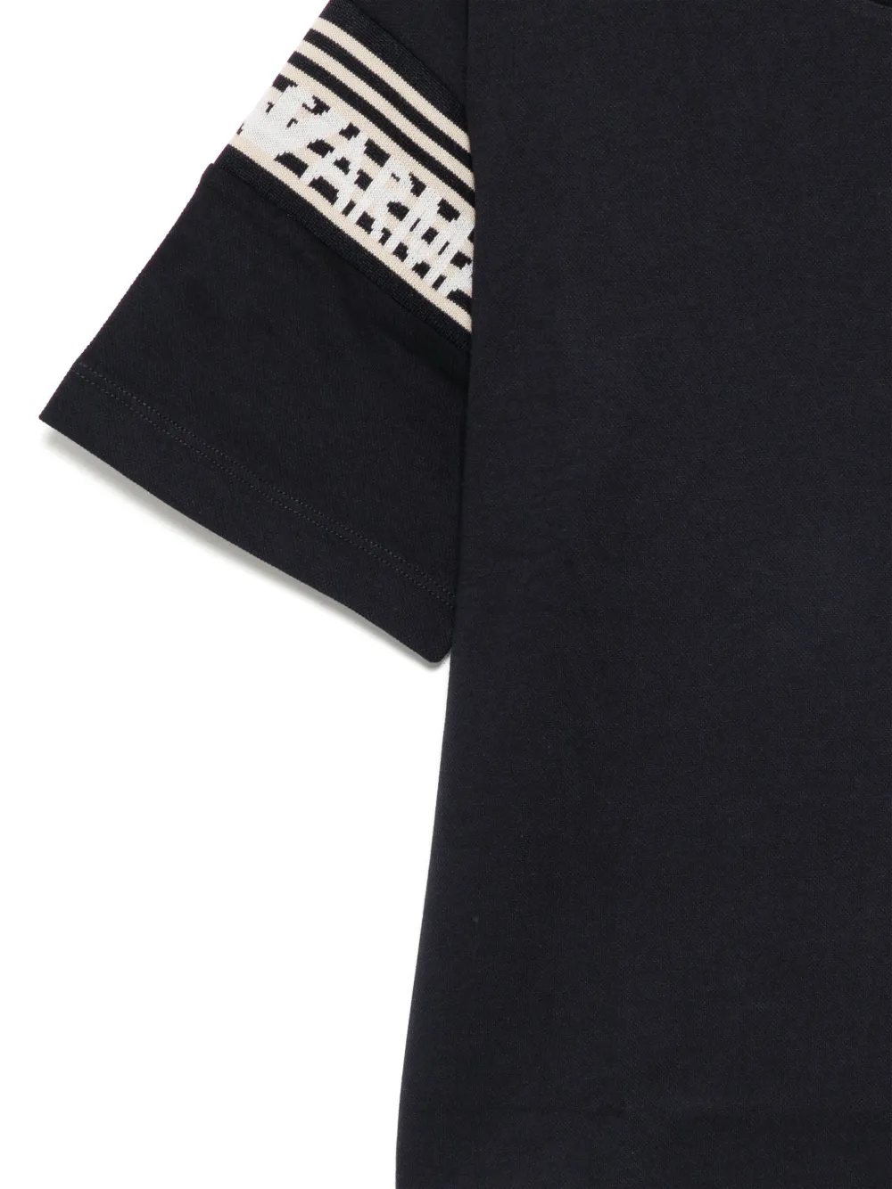 Emporio Armani Kids T-shirt met ronde hals Blauw