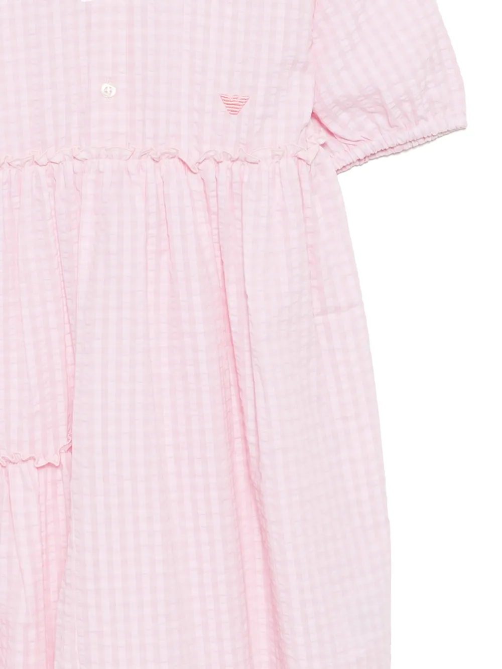 Emporio Armani Kids Jurk met geborduurd logo Roze
