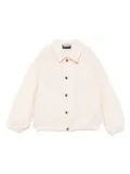 Emporio Armani Kids logo-patch jacket - Neutrals