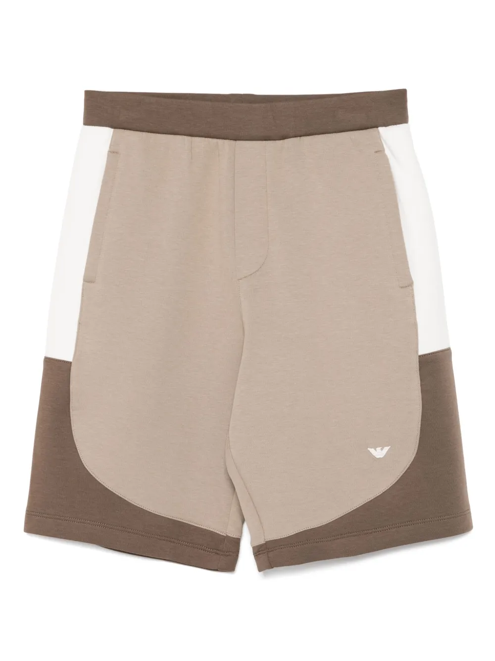 Emporio Ar i Kids Shorts met geborduurd logo Bruin
