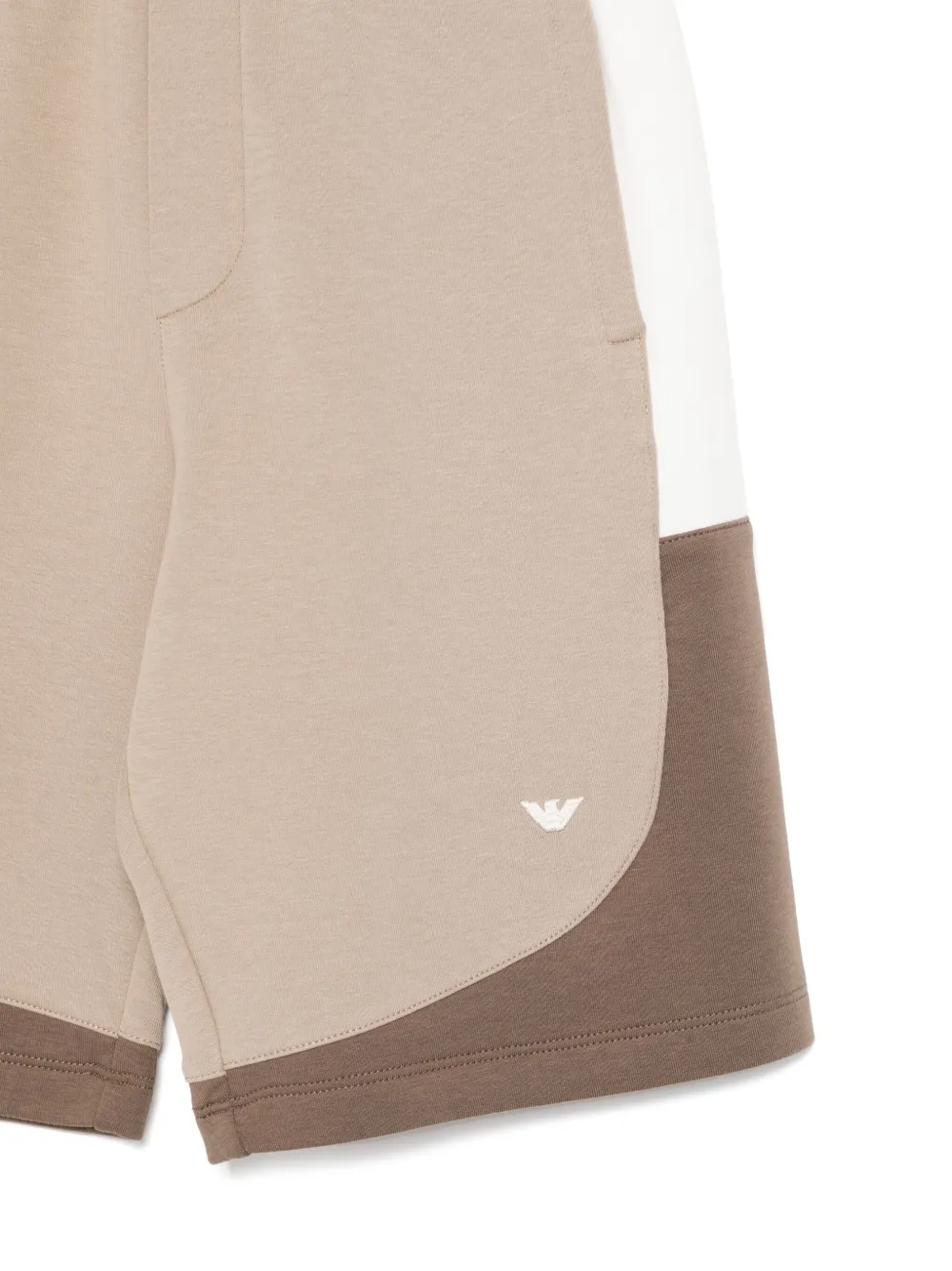 Emporio Armani Kids Shorts met geborduurd logo Bruin
