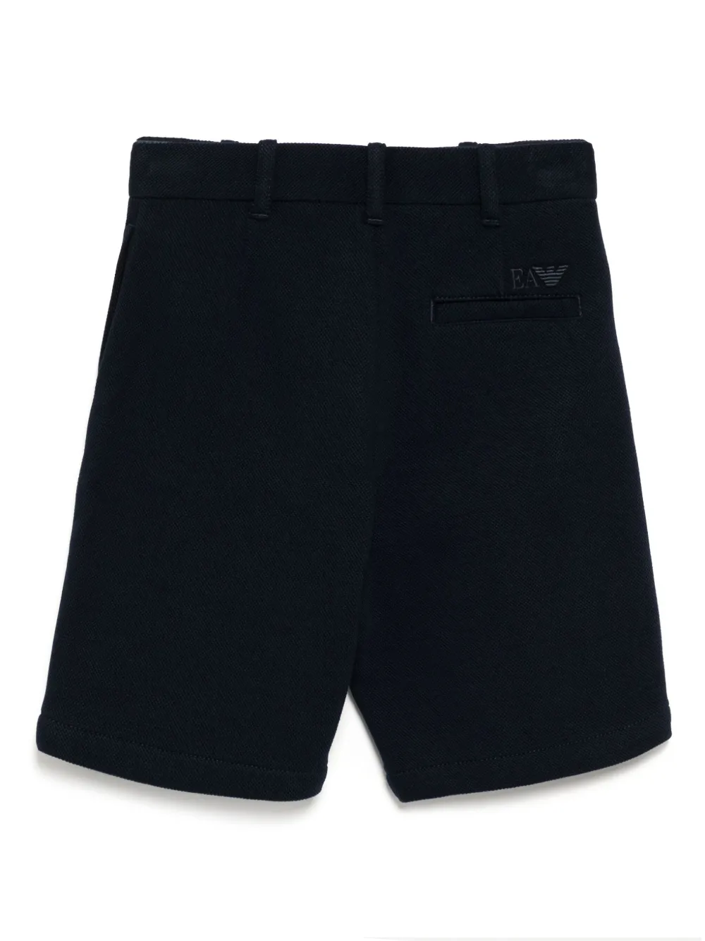 Emporio Armani Kids Shorts met geborduurd logo Blauw