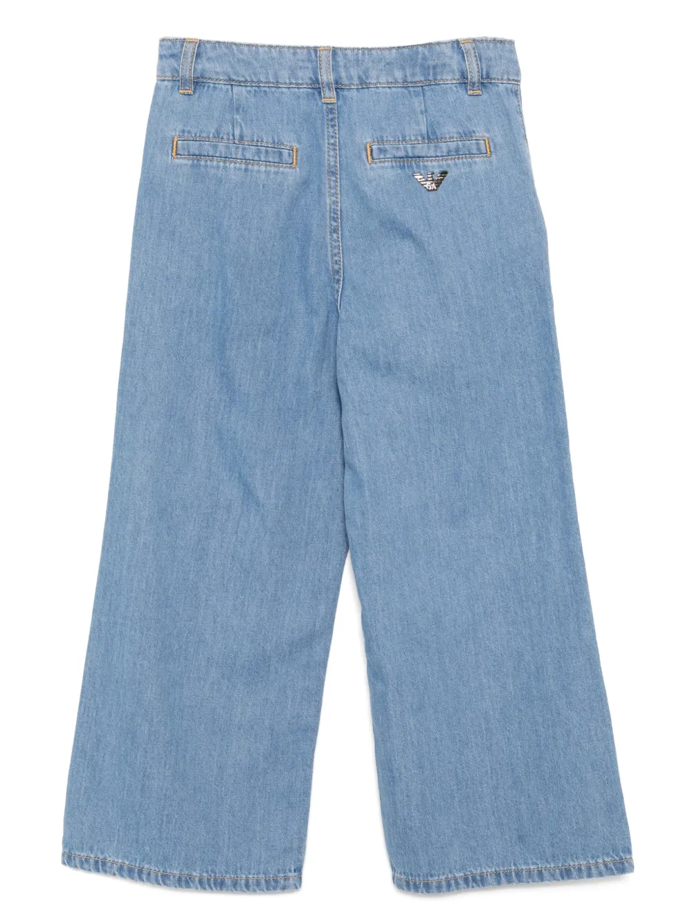 Emporio Armani Kids Katoenen jeans Blauw