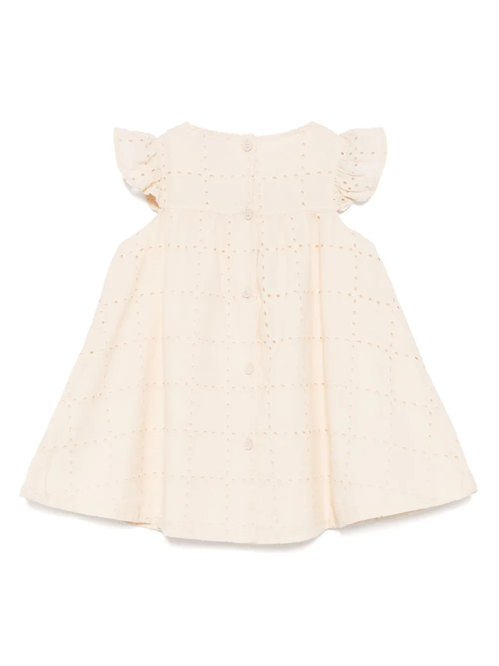 Emporio Armani Kids Jurk met ronde hals - Beige