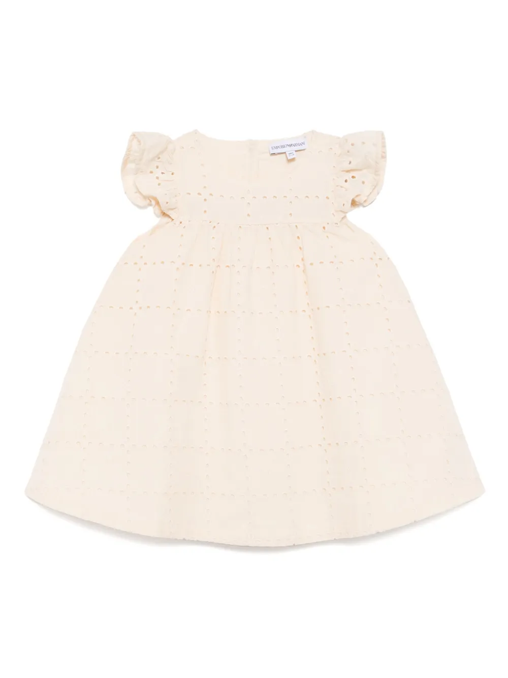 Emporio Ar i Kids Jurk met ronde hals Beige