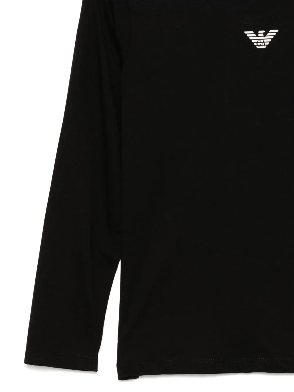 Emporio Armani Kids T-shirt met logoprint Zwart
