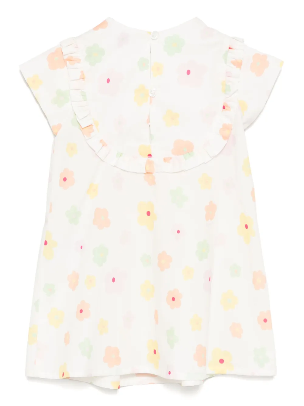 Emporio Armani Kids Jurk met bloemenprint - Wit