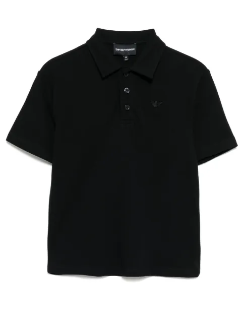 Emporio Armani Kids logo-patch polo shirt
