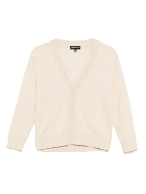 Emporio Armani Kids logo-jacquard cardigan