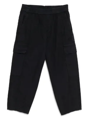 Fendi Kids logo-waist wide-leg Pants | Black | FARFETCH