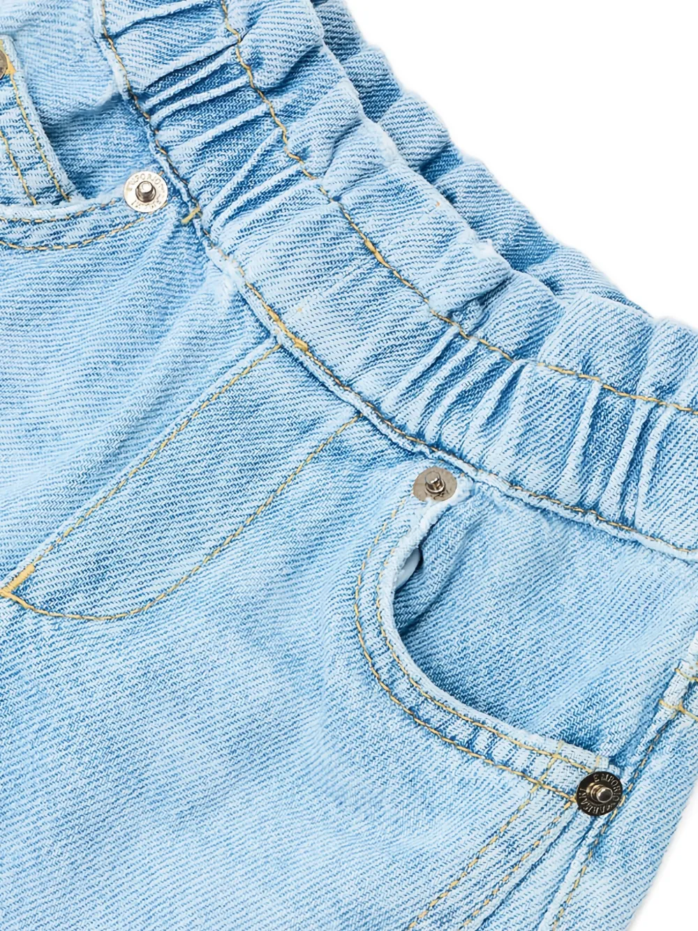 Emporio Armani Elastic-waist Jeans In Blue